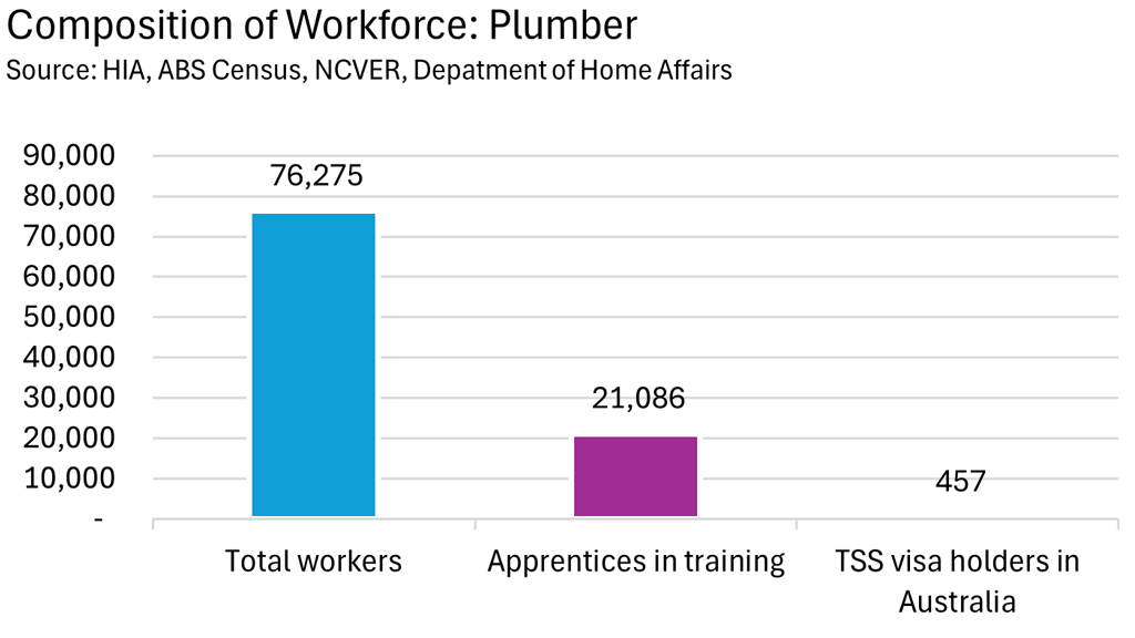 Composition of Workforce: Plumber