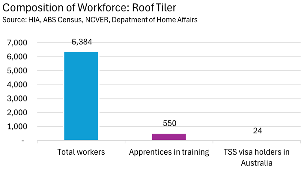 Composition of Workforce: Roof Tiler