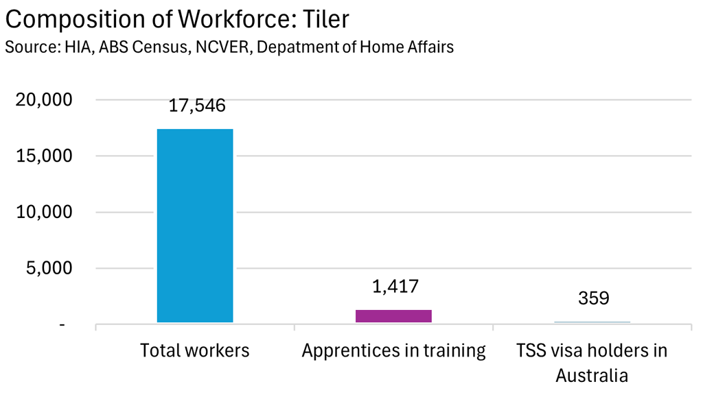 Composition of Workforce: Tiler